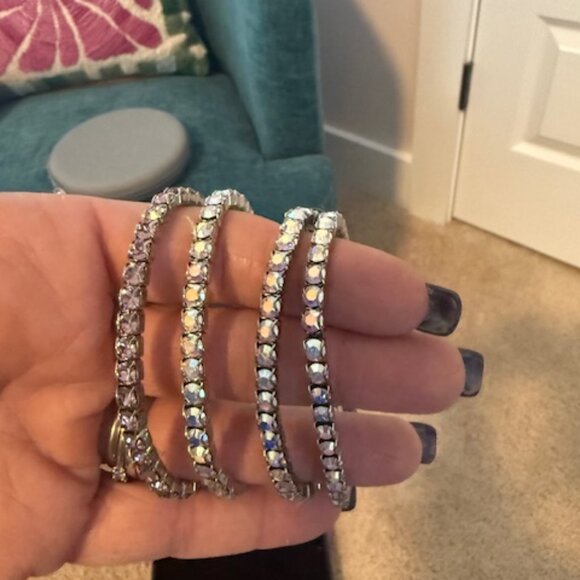 Touchstone BUNDLE .... Wrap-Star and Stretch Crystal Bracelets - Picture 3 of 4